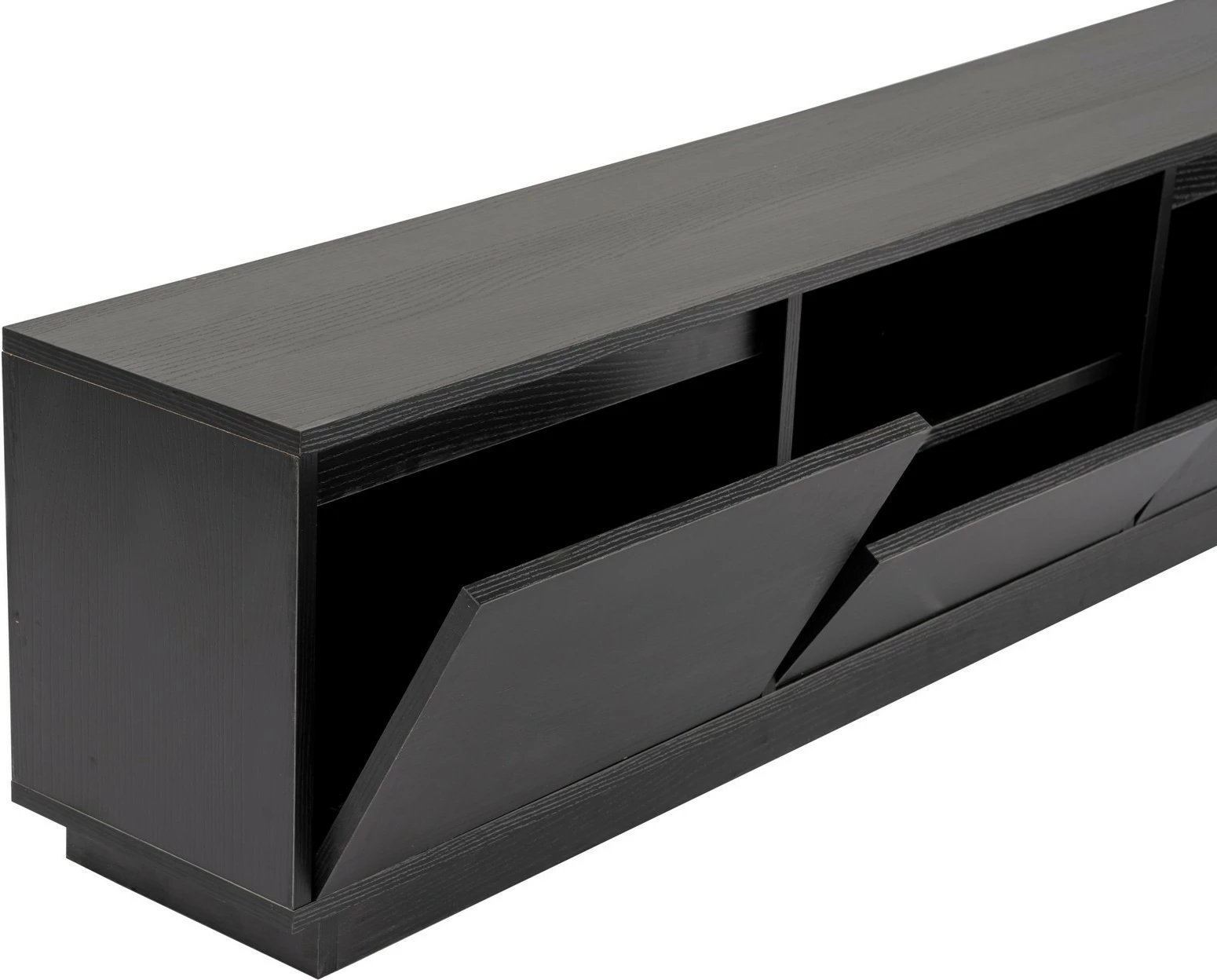 Komodë TV Nordure, Vanguard, ngjyrë dru e zezë