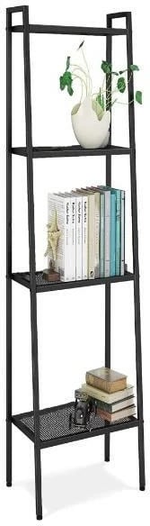 Raft librash NEXT Nextdeco 4-Shelf, H147x35x35cm, Metal, Zi