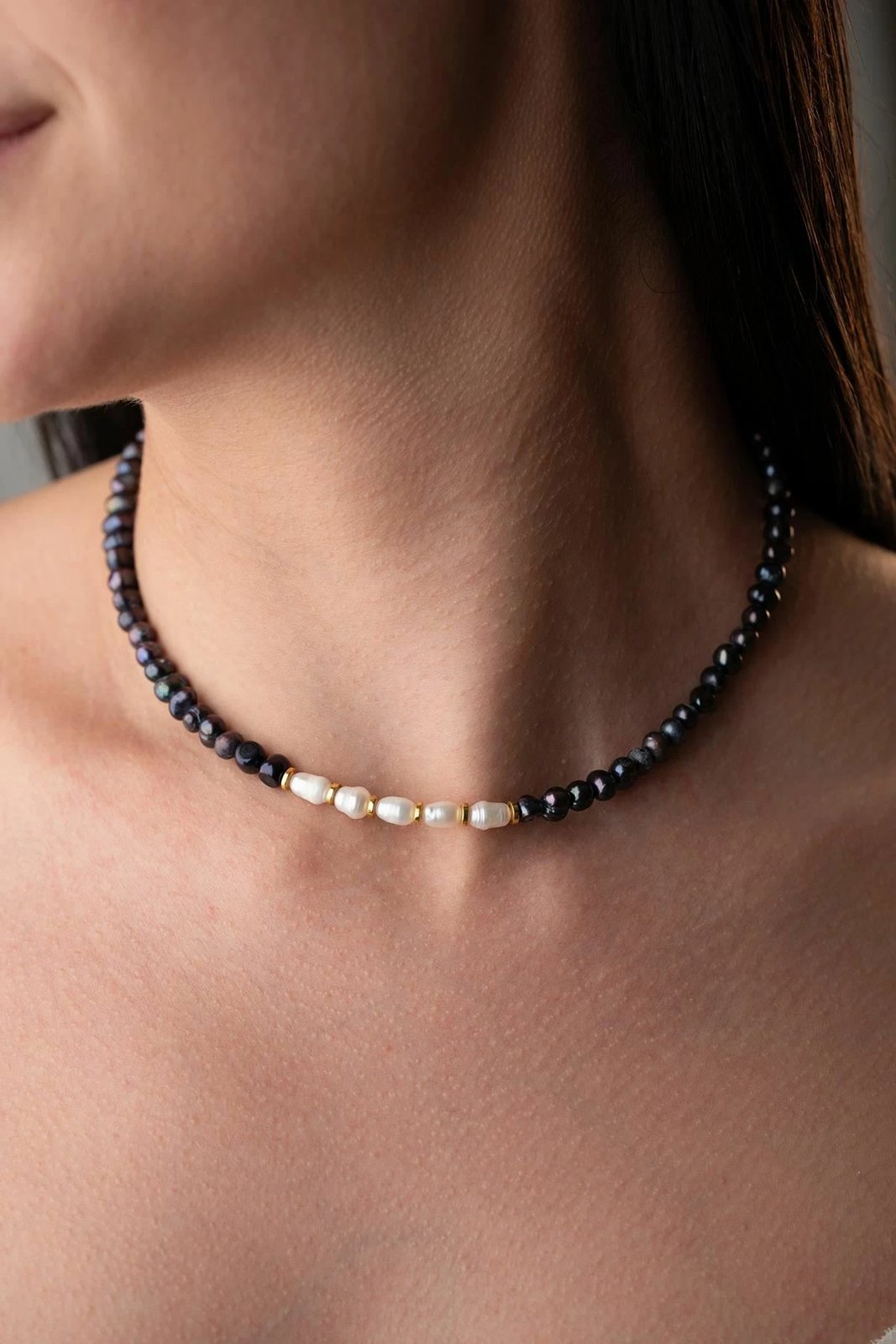 Varëse argjendi ngjyrë ari me hematit dhe perlë, Jumeon, NRZ1000408