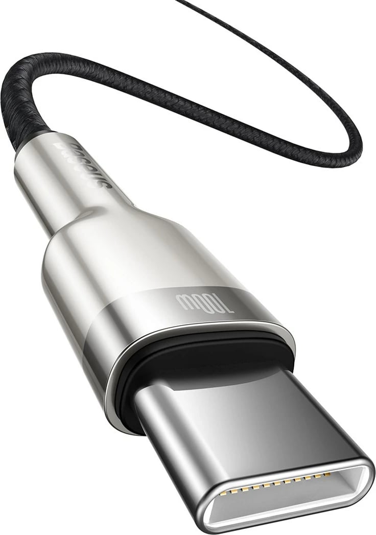 Kabllo karikuese USB-C Baseus, 1m, e zezë