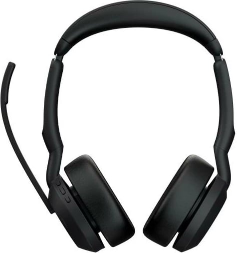 Kufje me mikrofon, Jabra Evolve2 55 MS Stereo, Bluetooth, USB-A, rreze 30 m, e zezë