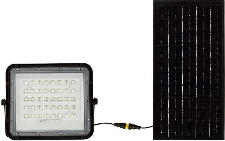 Projektor LED solar V-TAC 10W, me telekomandë, IP65, i zi