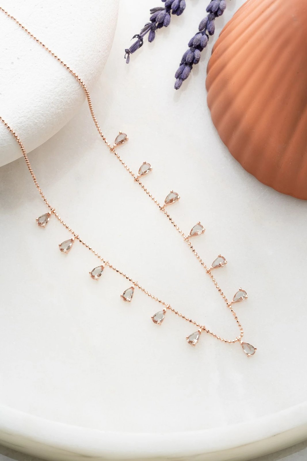 Qafore argjendi Jumeon, ngjyrë rozë ari dhe vjollcë, NRZ1090