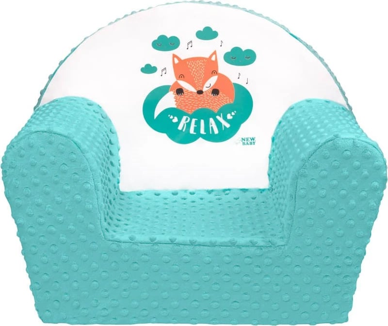 Kolltuk fëmijësh New Baby Liška minky i butë me mbulesë të heqshme 42x53 cm mentë