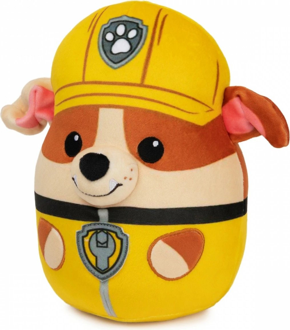 Lodër pelushi Paw Patrol Spin Master Rubble 20 cm, e verdhë