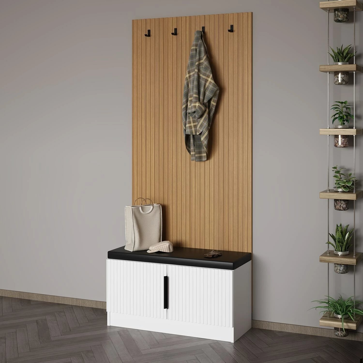 Stendë për korridor, ngjyrë e bardhë, Skye Decor, Noah - 8323