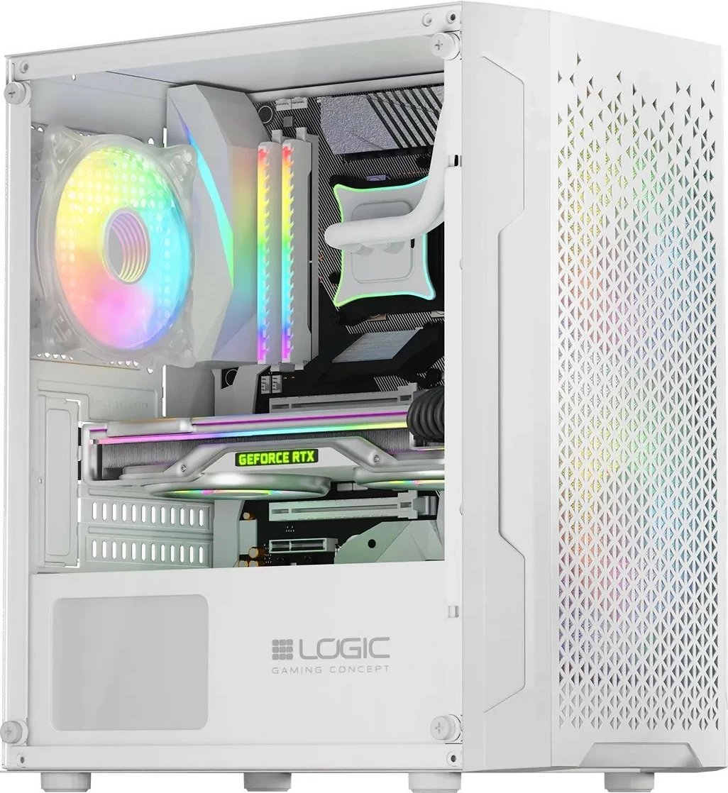 Kasë Logic Concept Aramis ARGB Mini USB 3.0, e bardhë