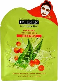 Maska për fytyrë Freeman Hydrating Sheet Mask Aloe+Seaberry, 25ml