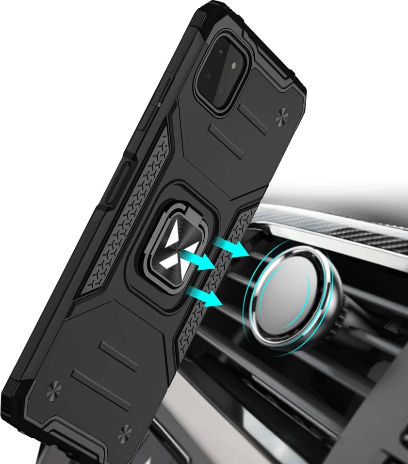Mbështjellës Wozinsky Ring Armor me këmbëz, për Samsung Galaxy A22 4G, Kuq