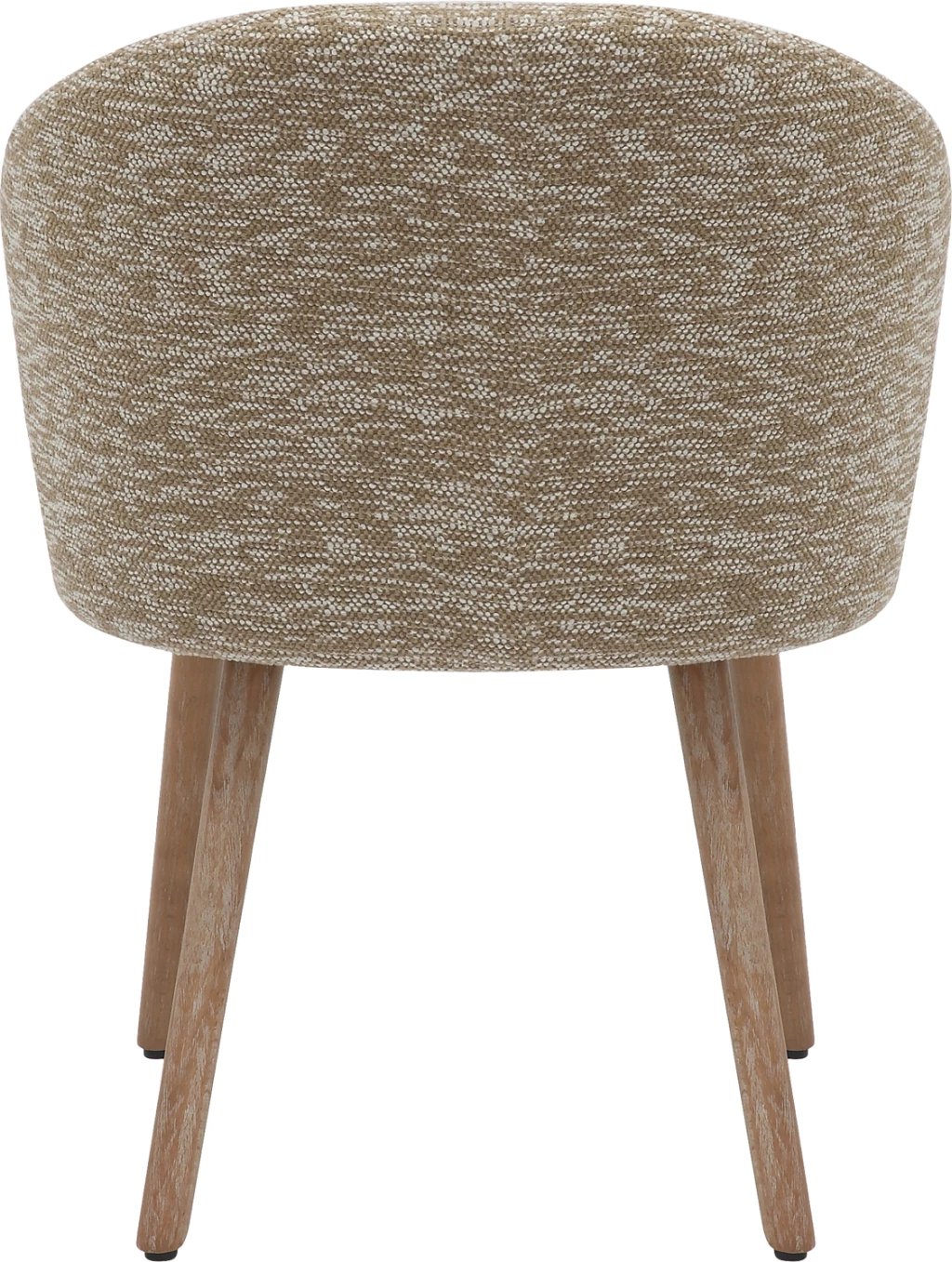 Karrige për ngrënie RIG FH9979.01, këmbë druri ahu, ngjyrë e bardhë e larë-bezhë, 59x58.5x72.5 cm