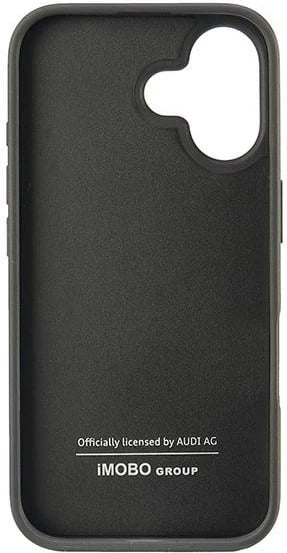 Mbështjellës Audi Carbon Fiber Stripe për iPhone 16 6.1", i zi