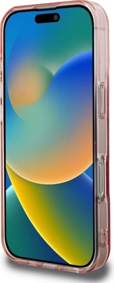 Mbështjellës Guess IML Rhinestones për iPhone 16 Pro Max, MagSafe, Rozë