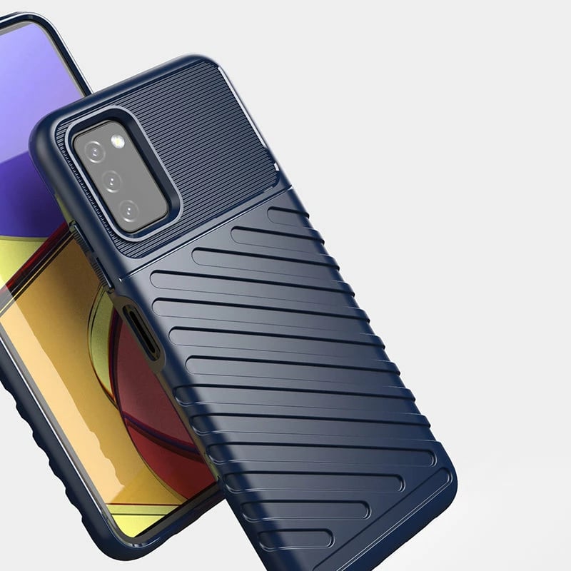 Mbështjellës Hurtel Thunder Case për Samsung Galaxy A03s, TPU, i zi