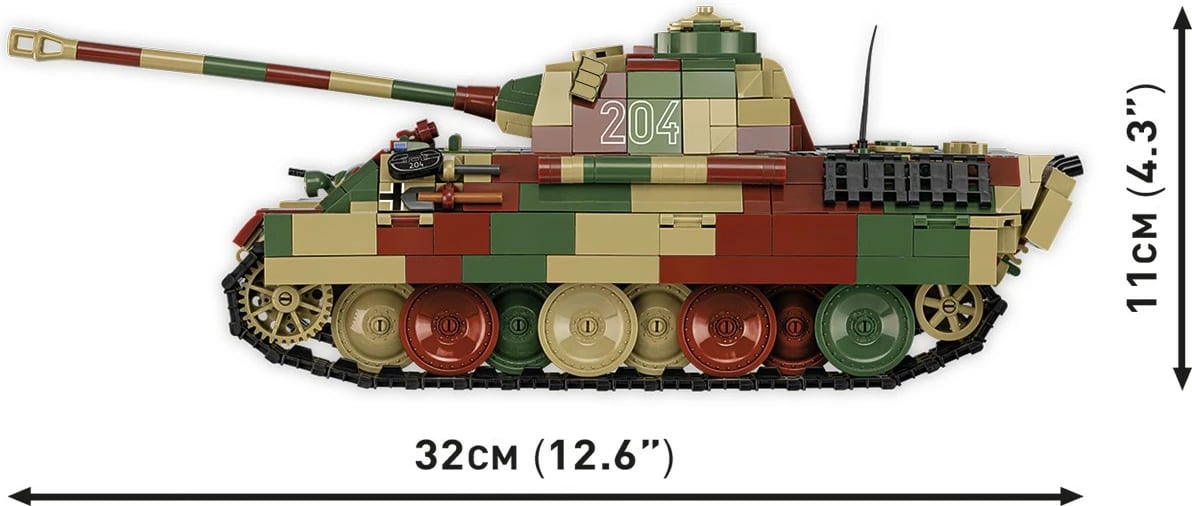 Set ndërtimi Cobi Pz.Kpfw. V Panther Ausf.A, 1152 pjesë, me figurë, shumëngjyrësh