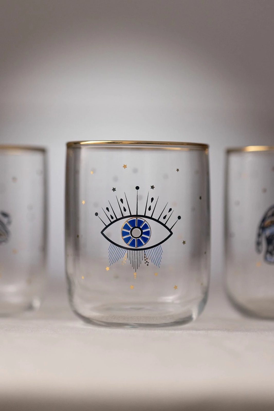 Set gotash (4 copë), Hermia Concept, Lucky 280, ngjyrë ari dhe transparente