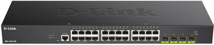 Switch, D-Link, DGS-1250-28X E, 24 porte, 1 Gbps