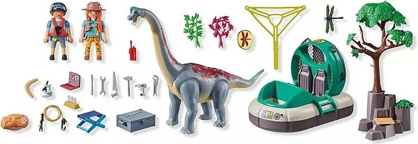 Set lodrash Playmobil Dinos 71819 me Brachiosaurus dhe airship, 97 pjesë