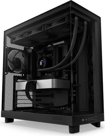 Kasë NZXT H6 Flow Midi Tower me xham të temperuar, e zezë Kasë NZXT H6 Flow Midi Tower me xham të temperuar, e zezë