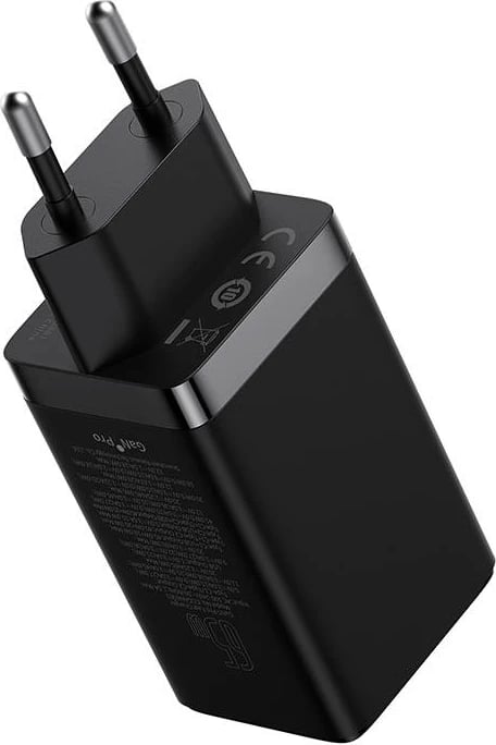 Karikues elektrik Baseus GaN5 Pro, 65W, 2x USB-C + USB, i zi