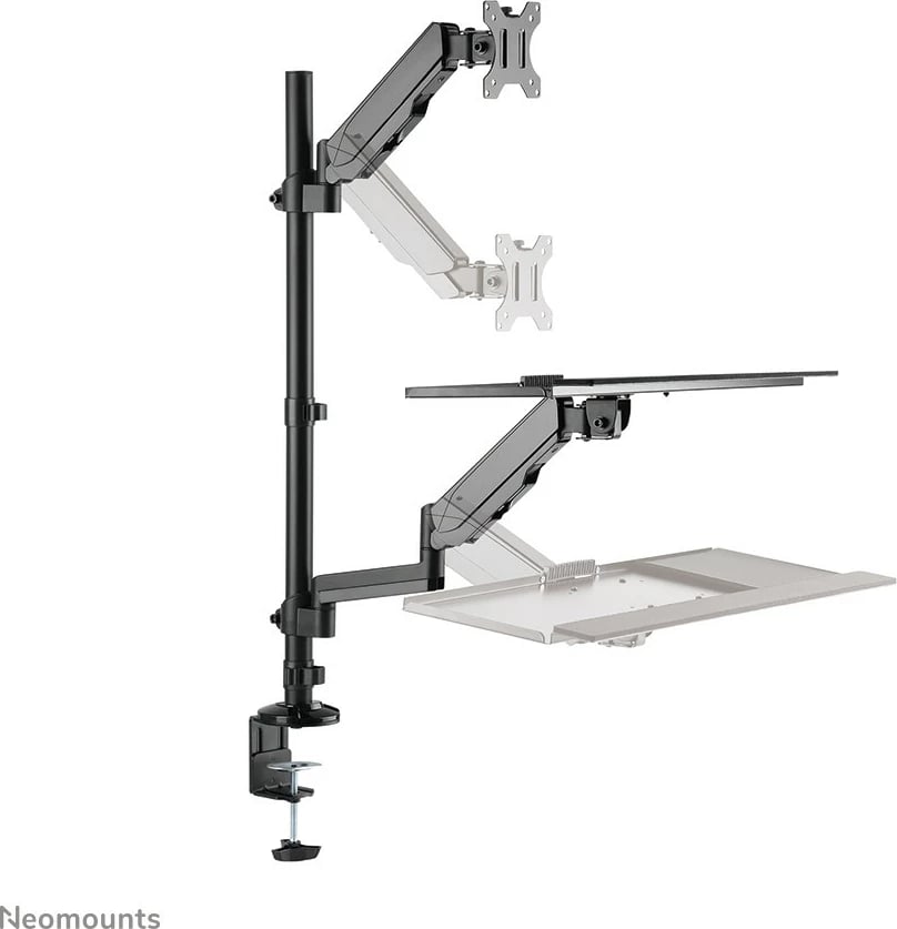 Stacion pune Neomounts DS90-325BL1, Clamp/Grommet, 9 kg, 17"-32", i zi