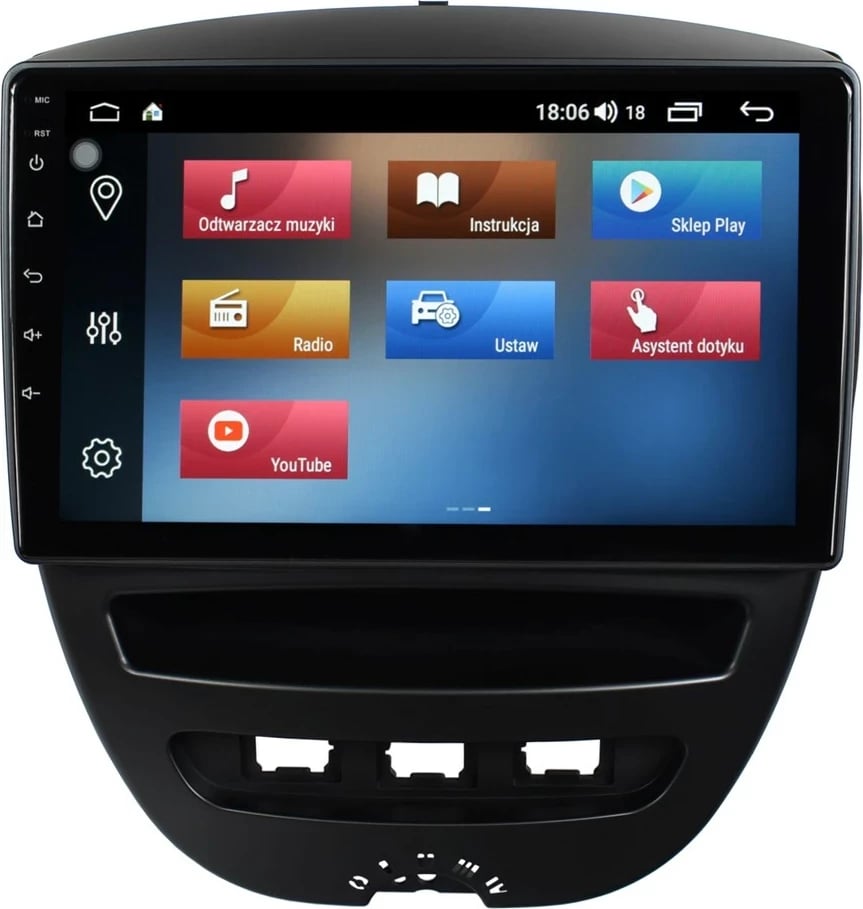 Navigacion GPS dhe radio për Citroen C1, AUTO NAWIGACJE FR10 2/64 RDS1 TO 207T KISO, Android