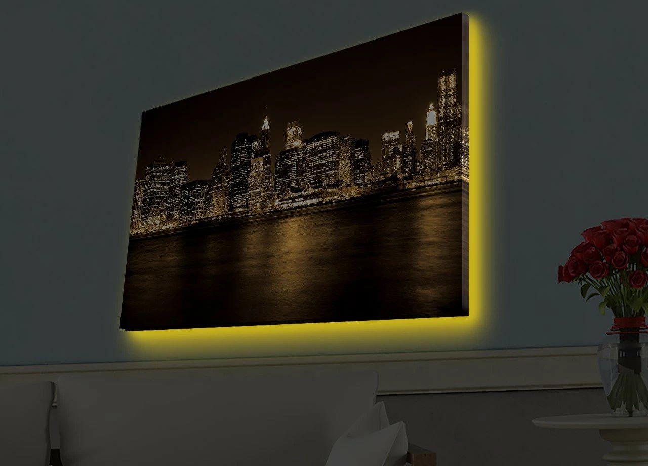 Pikturë dekorative me drita LED, Wallity, 4570HDACT-096, 45x70cm