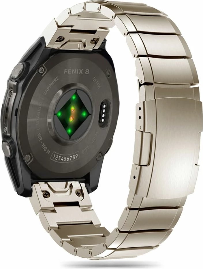 Byzylyk çeliku Tech-Protect SteelBand për Garmin Fenix 5/6/6 Pro/7/8/E, 47mm, Titanic