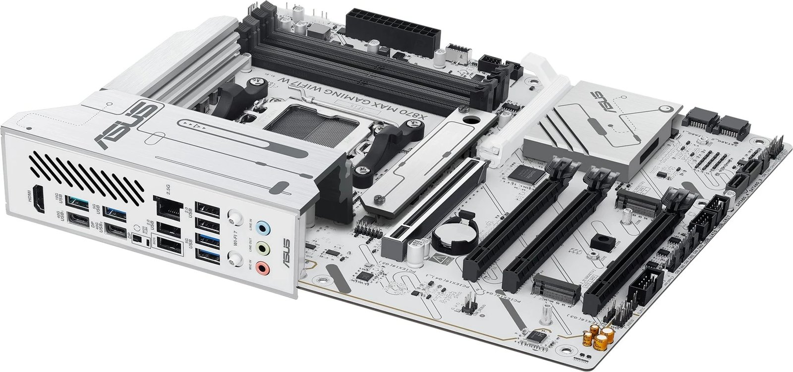 Pllakë amë ASUS X870 MAX GAMING WIFI7 W, Socket AM5, ATX, e bardhë