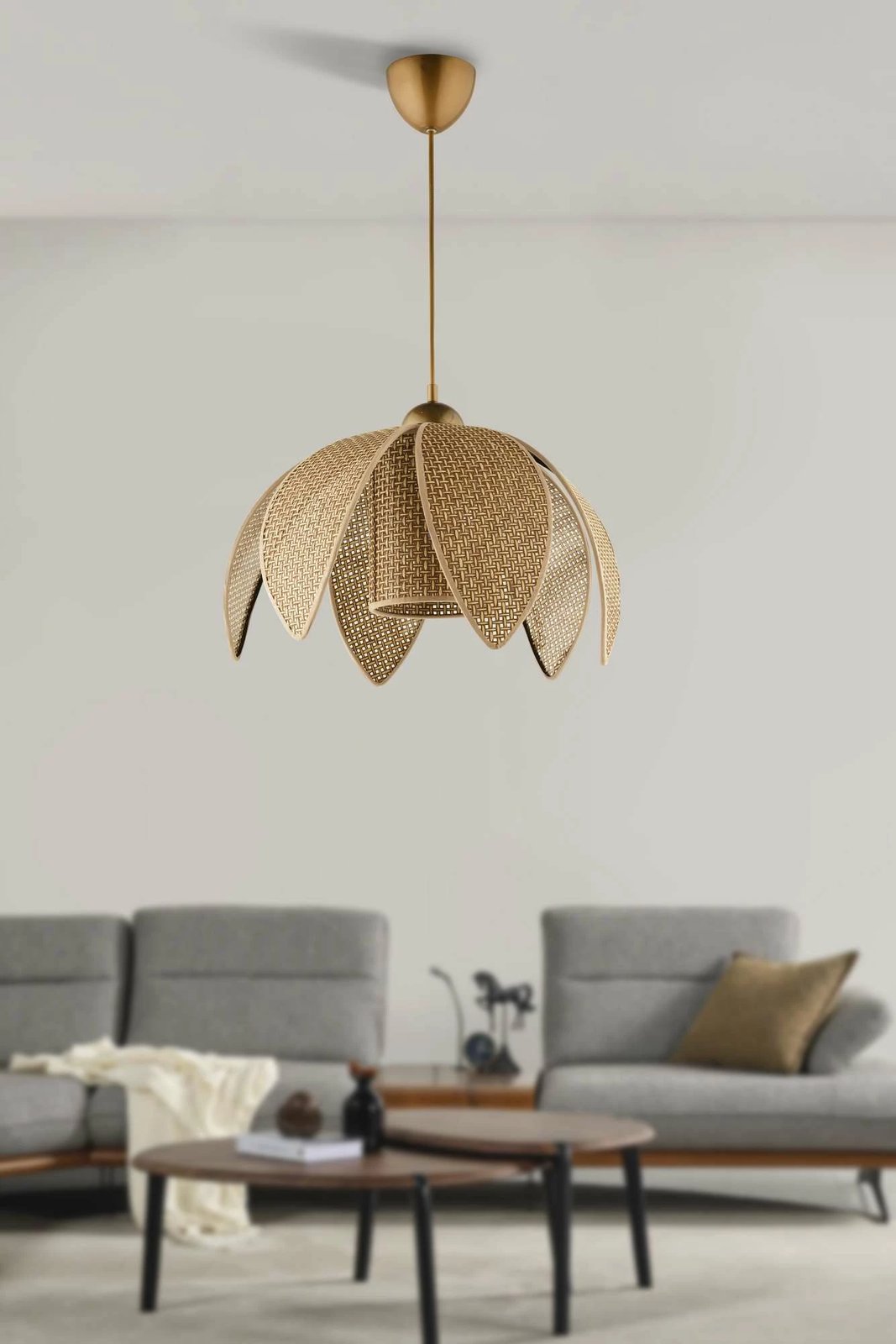 Llambë tavani Opviq, bezhë dhe ar, 64897