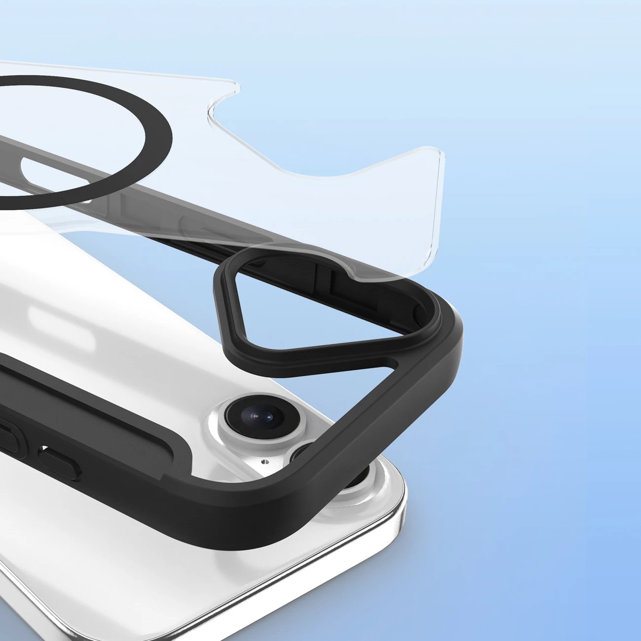 Mbështjellës Dux Ducis Skin X Pro për iPhone 17, me portofol, MagSafe, e zezë