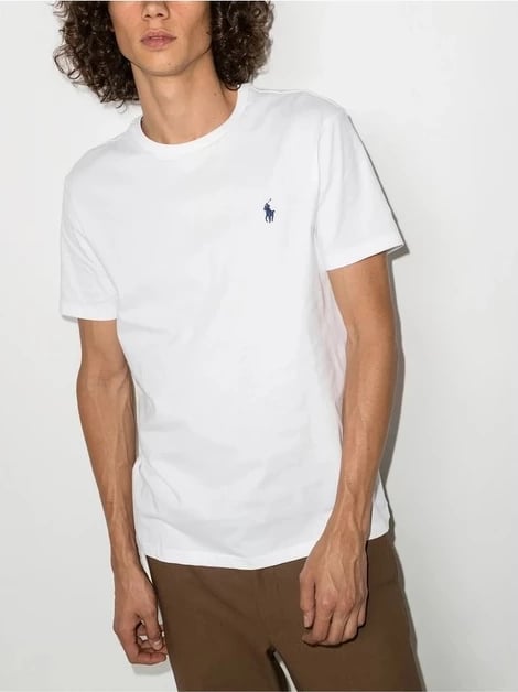 Maicë Polo Ralph Lauren për meshkuj, e bardhë