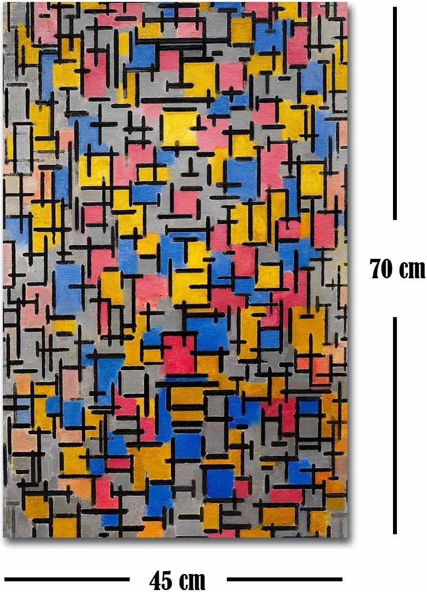 Pikturë dekorative në kanavacë, Wallity, FAMOUSART-049, Kompozicioni 1916, 45x70cm