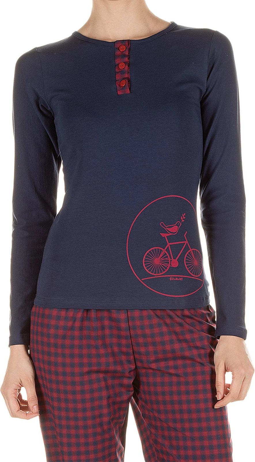 Set pizhamash për gra, ngjyrë navy blue, Jumeon, 002-000538