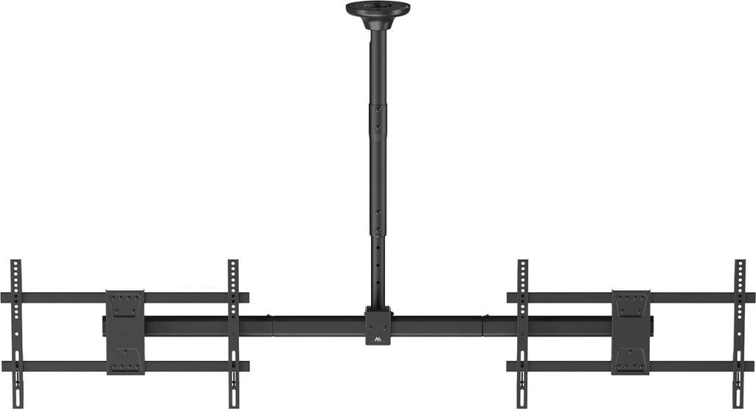 Mbajtëse tavani për dy TV Maclean MC-111 B, çelik, e zezë