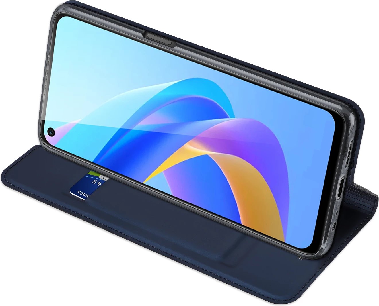 Mbështjellës Dux Ducis Skin Pro për Realme 9i / Oppo A36, me kapak, Blu Mbështjellës Dux Ducis Skin Pro për Realme 9i / Oppo A36, me kapak, Blu