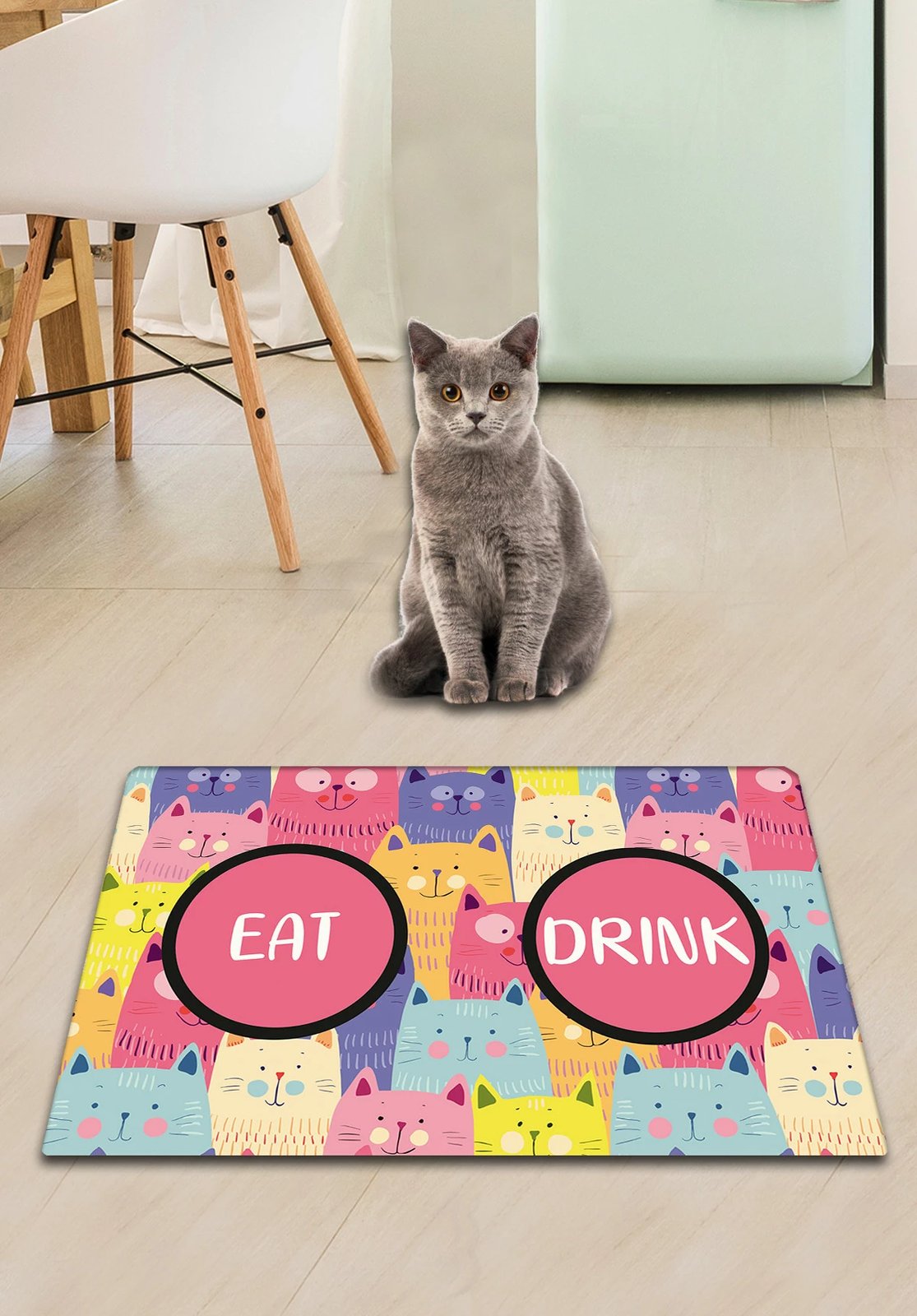 Tapet për mbeturina të maceve, Conceptum Hypnose, Cat's Multi, shumëngjyrësh, 40x60cm