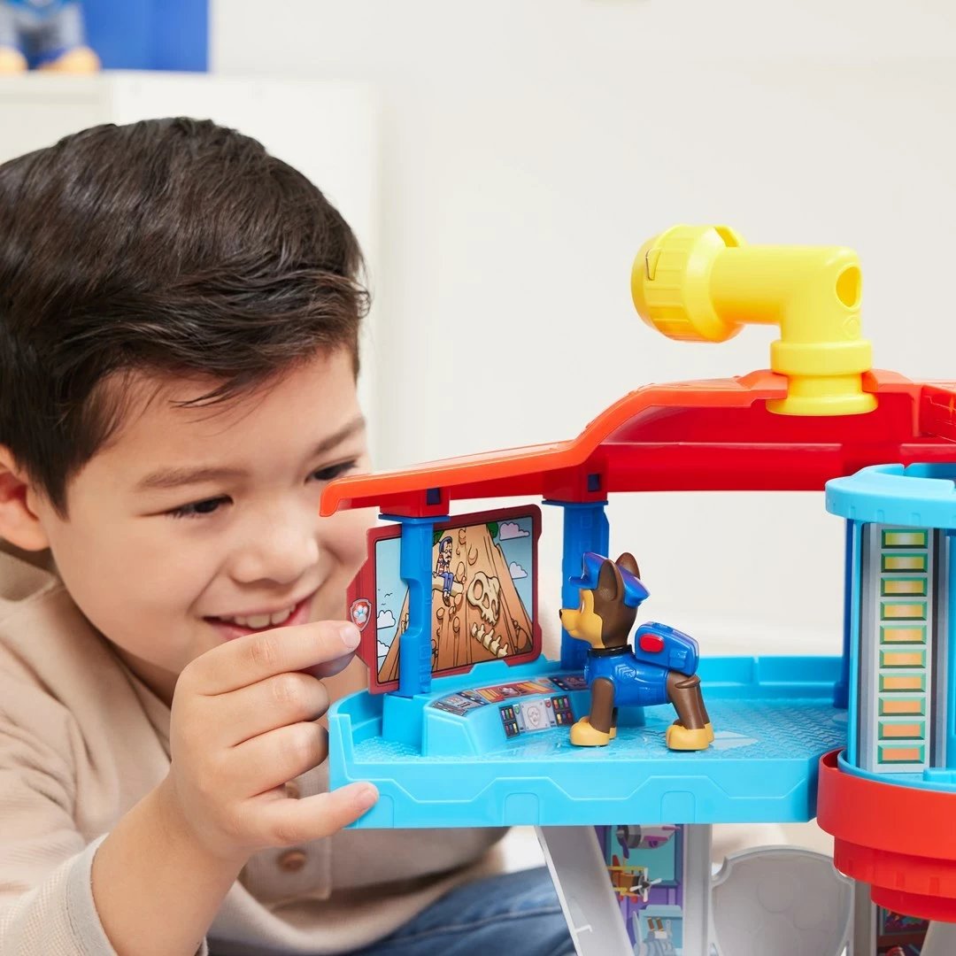 Set lojërash PAW Patrol Lookout Tower me lëshues makine, 2 figura Chase, policia dhe aksesorë, shumëngjyrësh