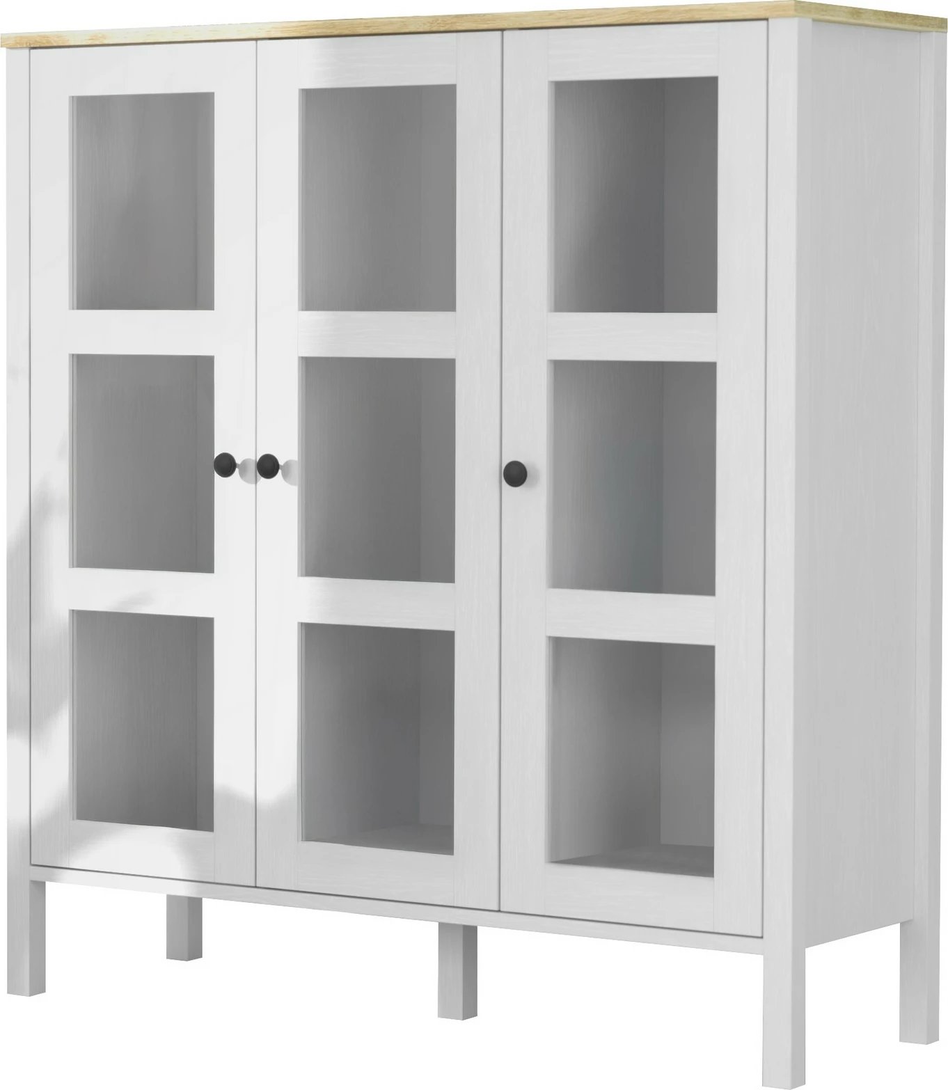 Raft librash Hanah Home, FRN-20073, ngjyrë druri dhe e bardhë