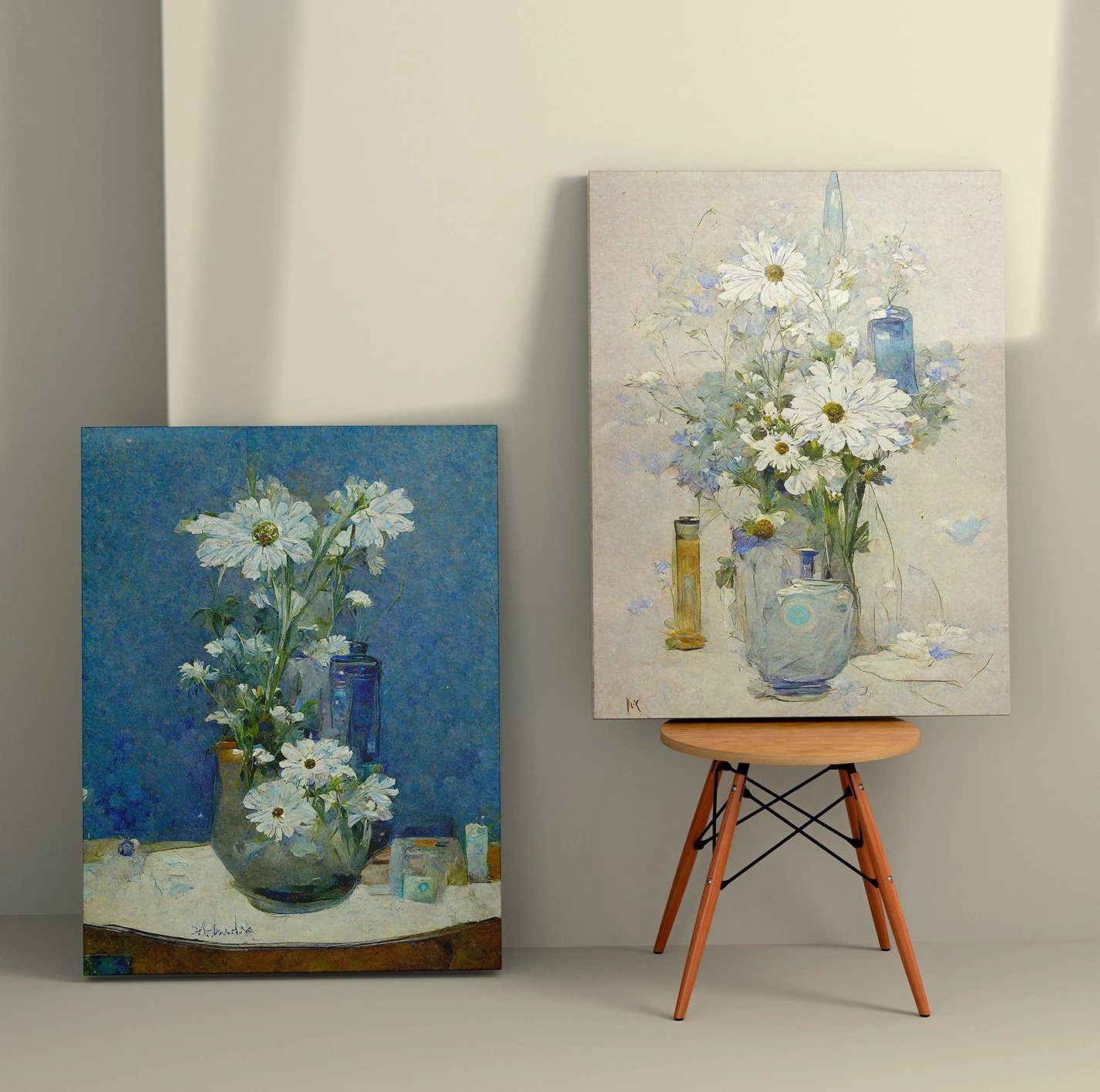 Pikturë dekorative në kanavacë (2 copë), Wallity, 2KNV4304, 50x70cm