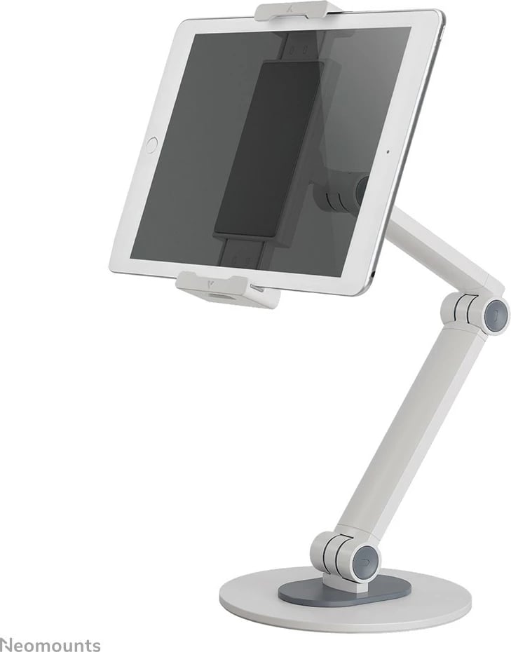 Mbajtëse tavoline Neomounts DS15-550WH1, universal, për tabletë/celular, rrotullim 360°, e bardhë