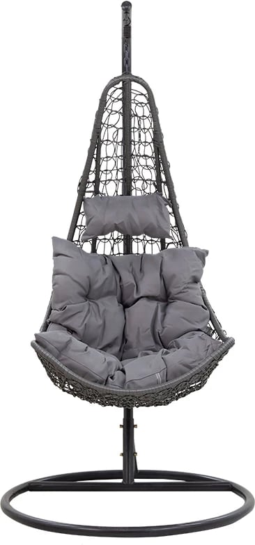 Karrige varëse për kopsht, ngjyrë gri, 103x83x200 cm