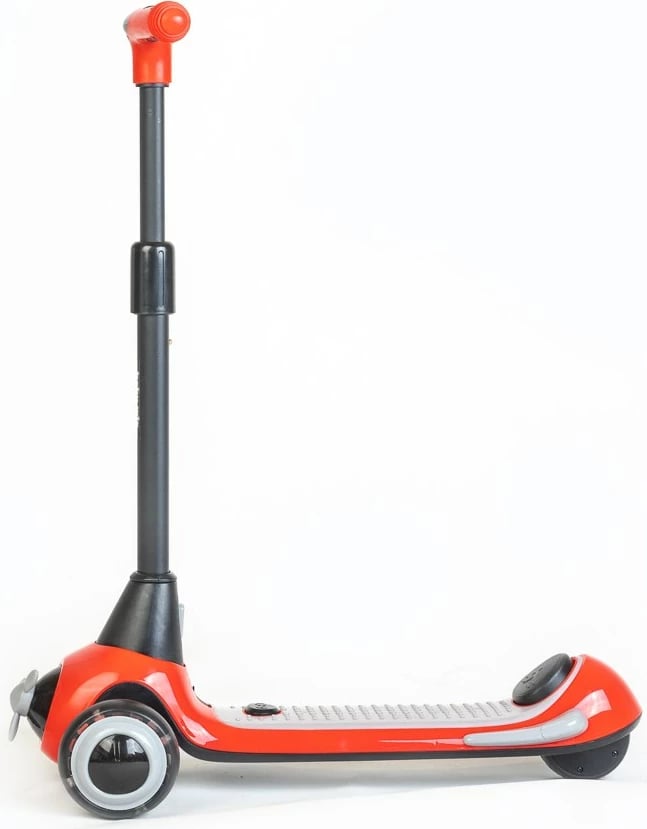 Skuter elektrik fëmijësh, Baby Mix Moovi, 100W 14.8V, shpejtësi 8-10 km/h, bateri 2Ah, moshat 3+, e kuqe