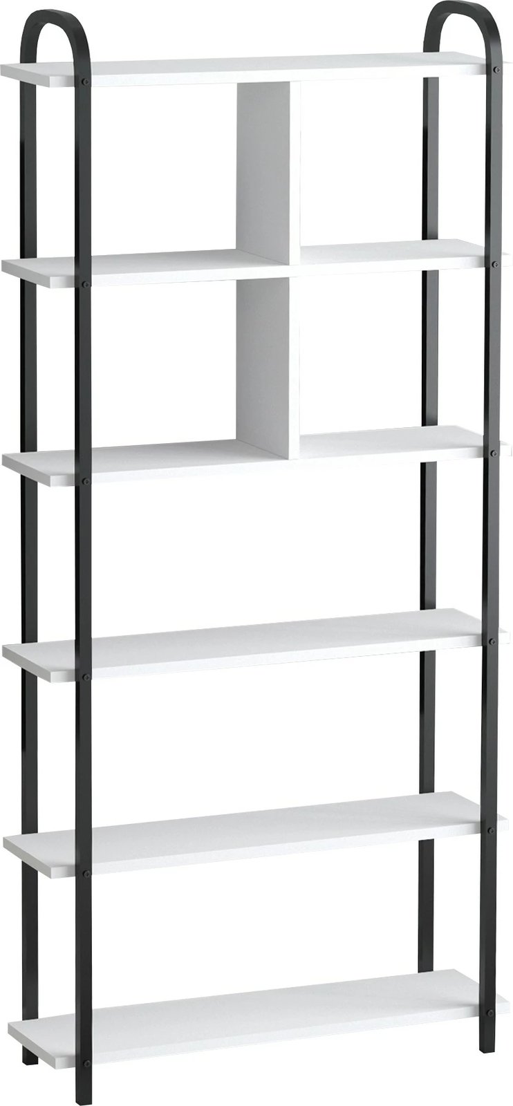 Raft librash Hanah Home, roza - e zezë, e bardhë