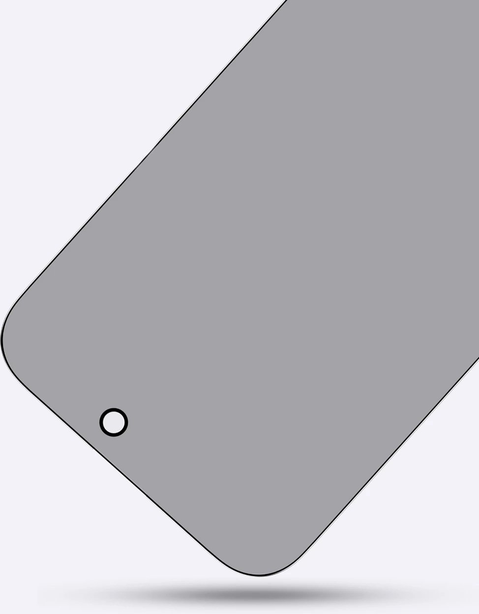 Xham privatësie AmazingThing Radix Privacy Glass për iPhone 16 Plus, i zi