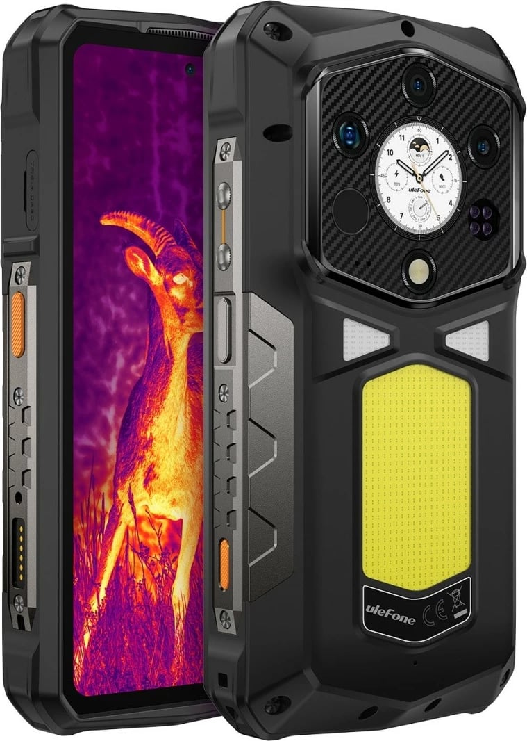 Celular Ulefone Armor 29 Pro Thermal (UF-A29PT) 5G 16/512GB 6.67" AMOLED 120 Hz bateri 21200 mAh IP68/IP69K Black