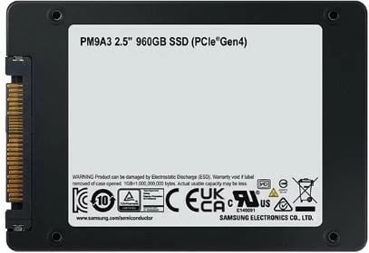 SSD Samsung PM9A3, 3.84 TB, NVMe PCIe 4.0 U.2, i zi