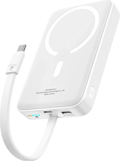 Powerbank Baseus Mini 10000mAh 30W, Bayern Edition, i bardhë