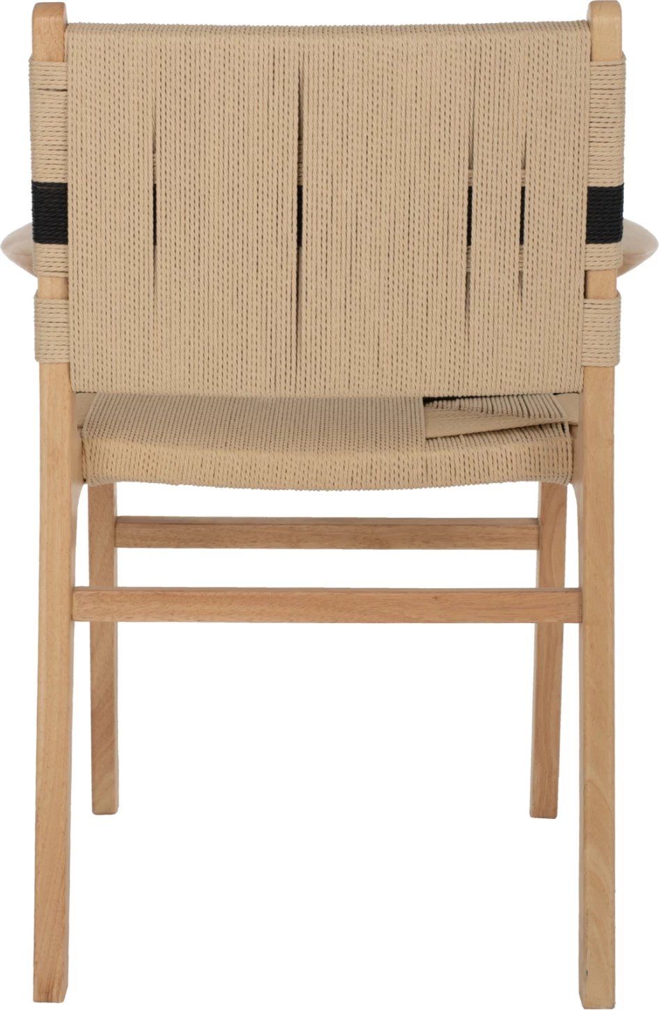 Karrige pa krahë, dru gome dhe litar, 62,5x60x88 cm, FH9324.01