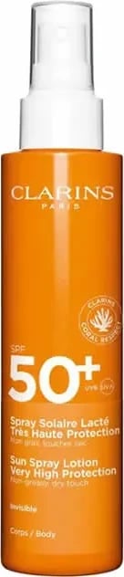 Spray për diell Clarins Leche Solar Spray Muy Alta Protección SPF50+ unisex 150ml