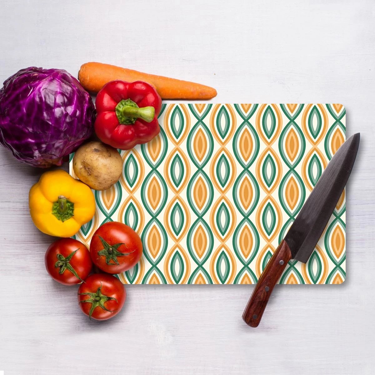 Dërrasë prerëse Hermia, qelq i temperuar, shumëngjyrëshe, Ckt75 - 2535, 25x35cm Dërrasë prerëse Hermia, qelq i temperuar, shumëngjyrëshe, Ckt75 - 2535, 25x35cm